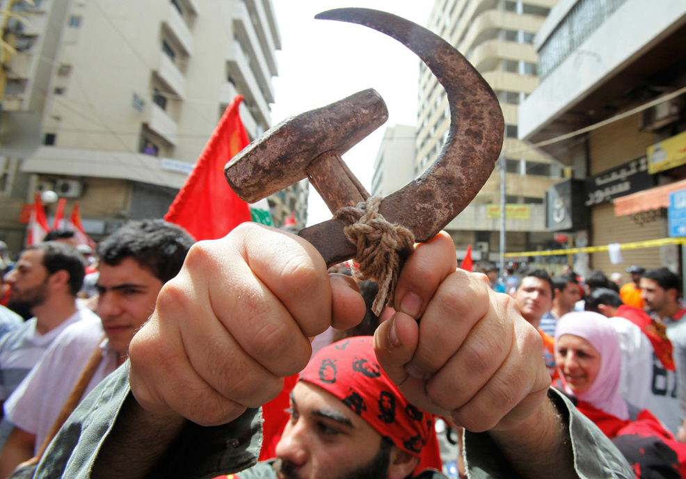 بيروت - تظاهرات روز جهانى کارگر، اول مه ٢٠١٢