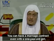 You can have a marriage contract even with a one-year-old girl!