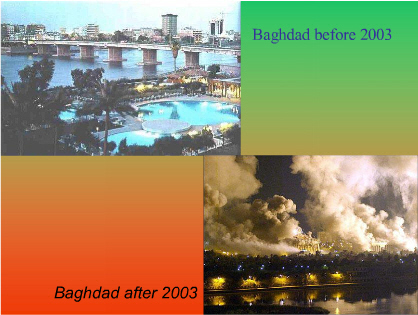 Iraq before and after Bush